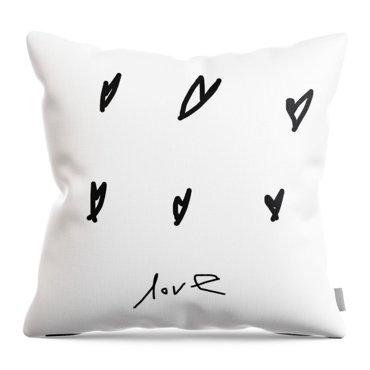 Love Throw Pillow featuring the digital art Love 1 by Ashley Rice