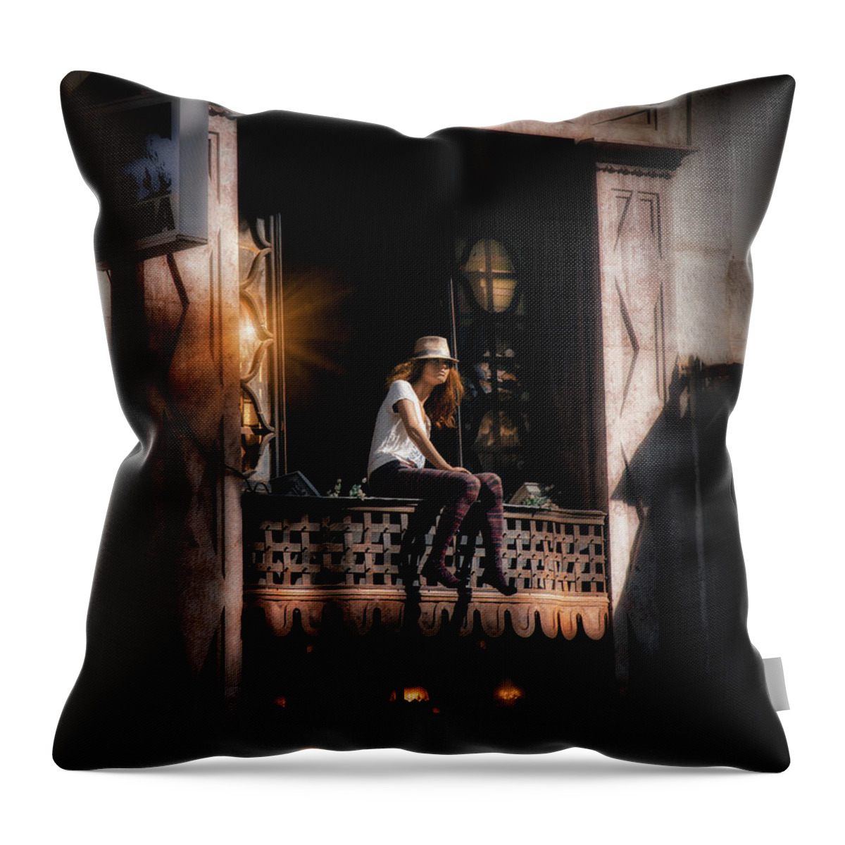 Beautiful Throw Pillow featuring the photograph Love at the first sight by Micah Offman