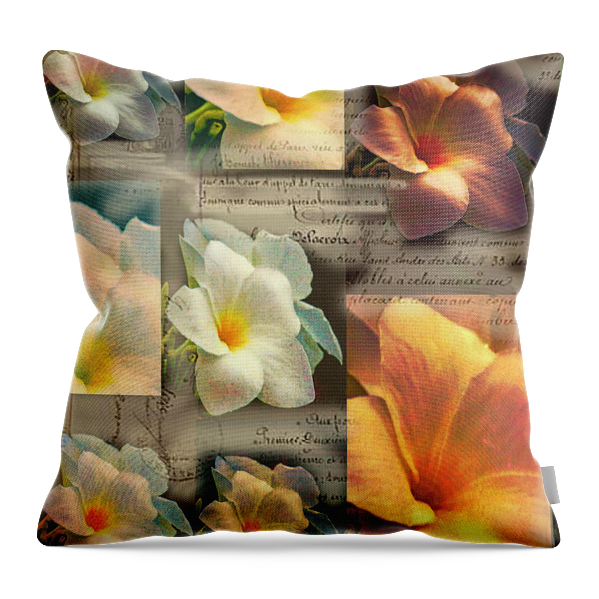 Flowers Throw Pillow featuring the photograph Love Letter by Rochelle Berman