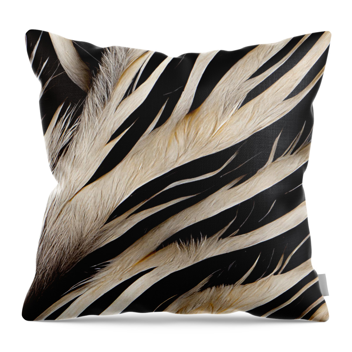 Zebra Throw Pillow featuring the digital art Love zebras by Sabantha