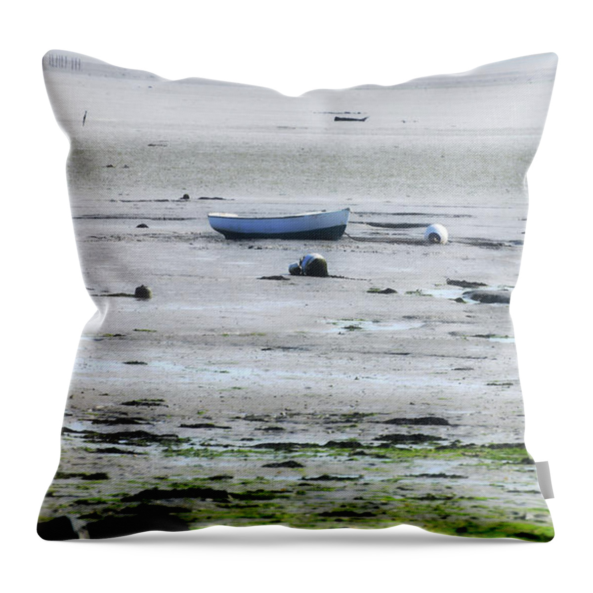 Low Tide Throw Pillow featuring the photograph Low tide by PatriZio M Busnel