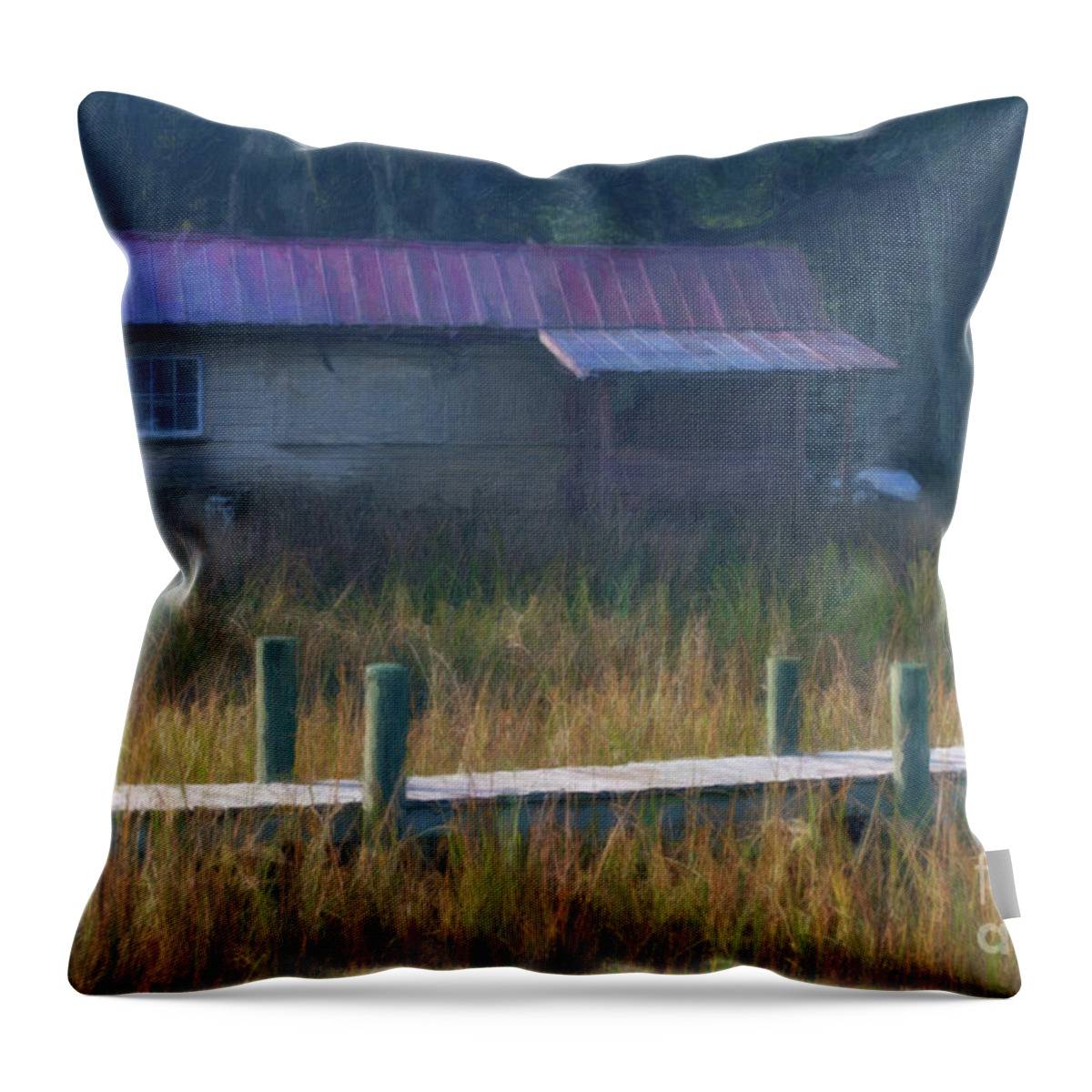 Lowcountry Throw Pillow featuring the photograph Lowcountry Golden Marsh Grass Hues of Gold by Dale Powell