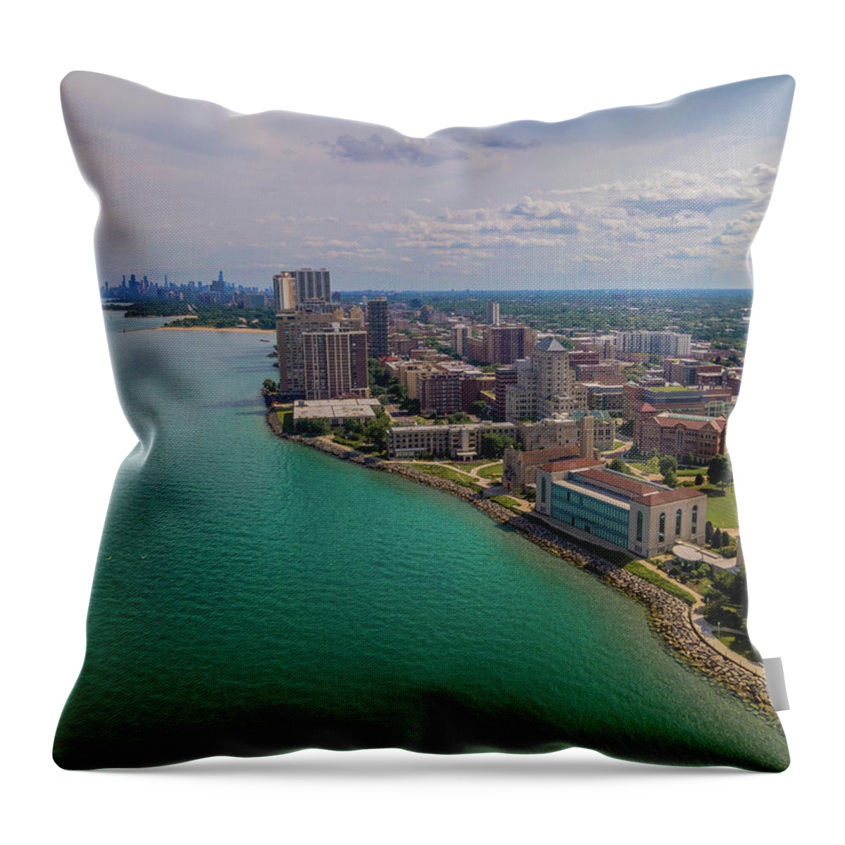 Chicago Throw Pillow featuring the photograph Loyola University Chicago by Bobby K