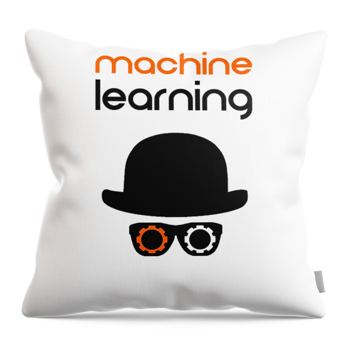 Richard Reeve Throw Pillow featuring the digital art Machine Learning by Richard Reeve