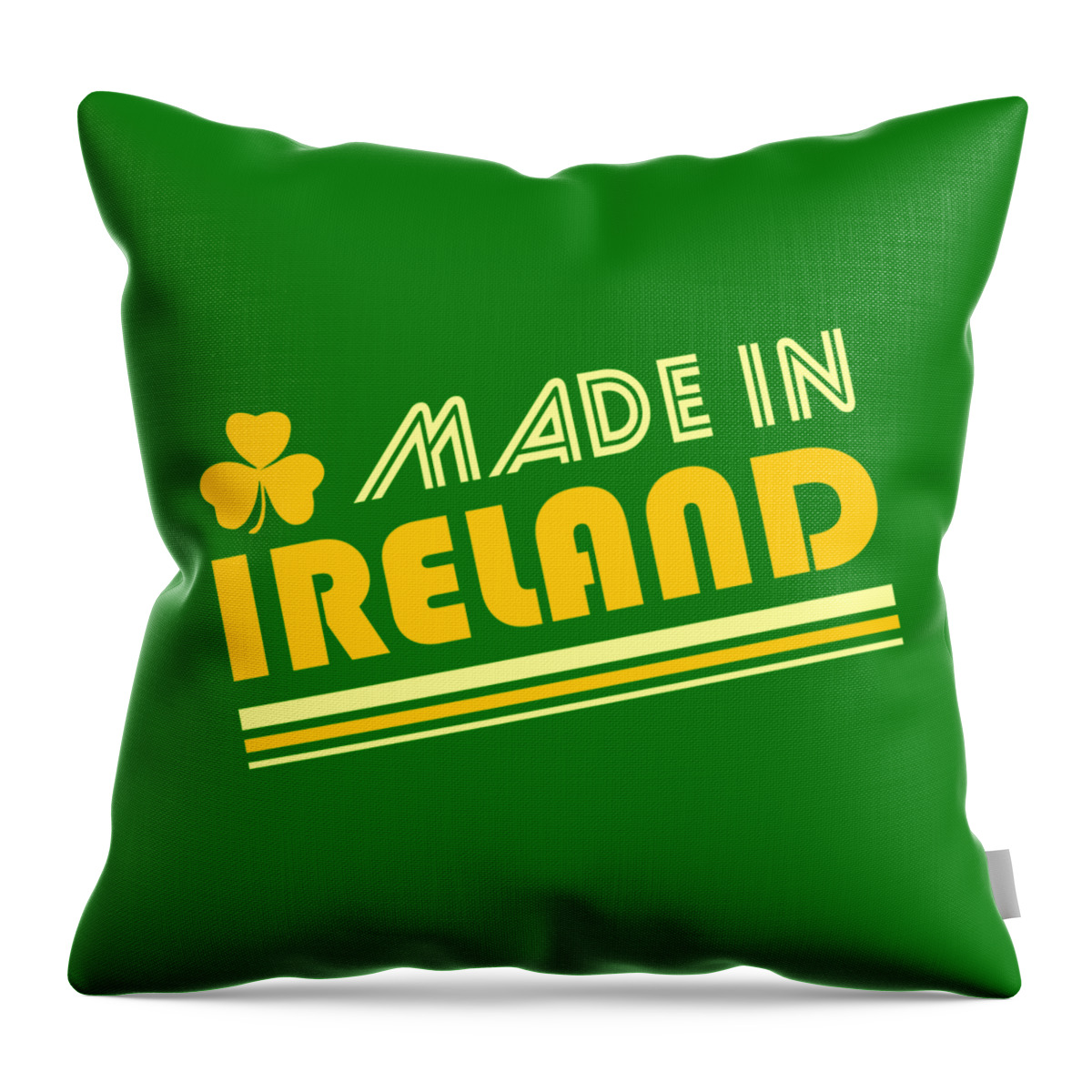 Made In Ireland Throw Pillow featuring the digital art Made In Ireland by Flippin Sweet Gear