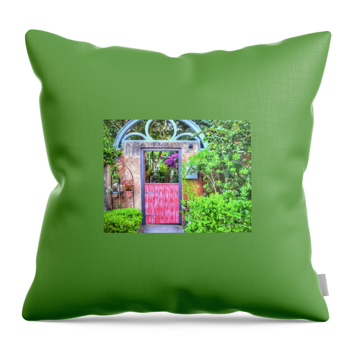 Garden Throw Pillow featuring the photograph Magic Garden by Debbi Granruth