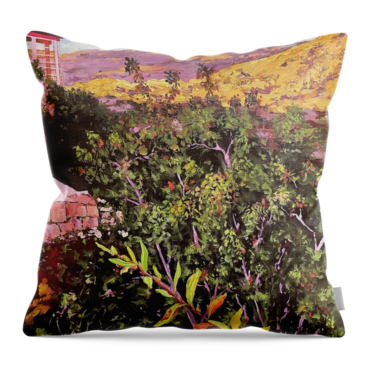 Magical Throw Pillow featuring the painting Magical combo by Ray Khalife
