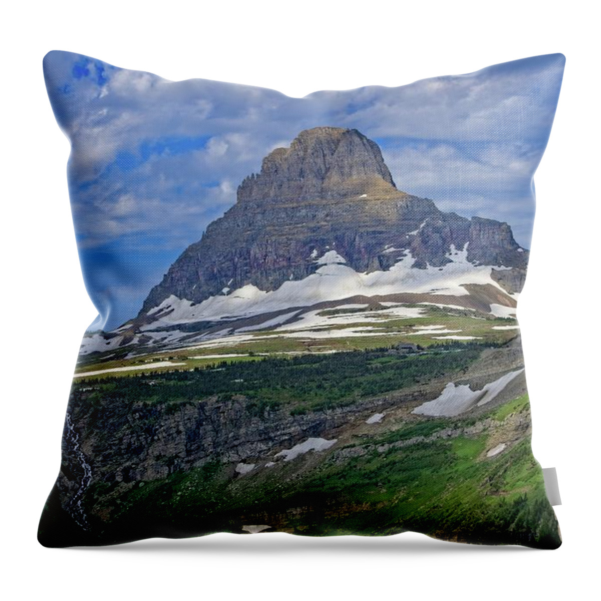 Aqua Throw Pillow featuring the photograph Majestic Clements by David Desautel