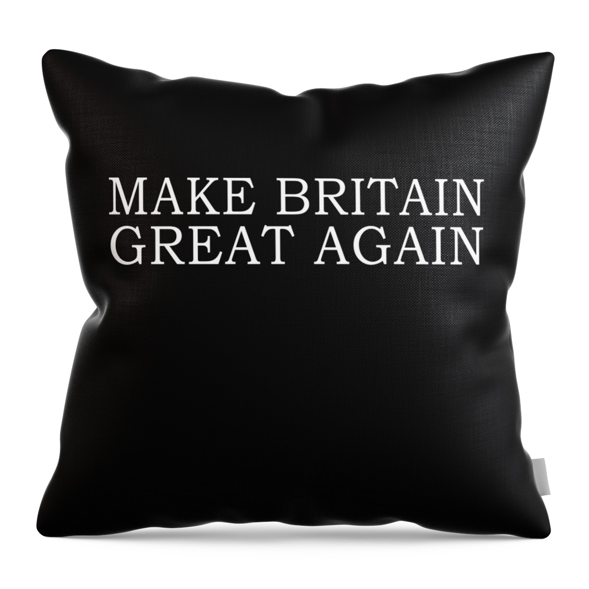 Funny Throw Pillow featuring the digital art Make Britain Great Again by Flippin Sweet Gear