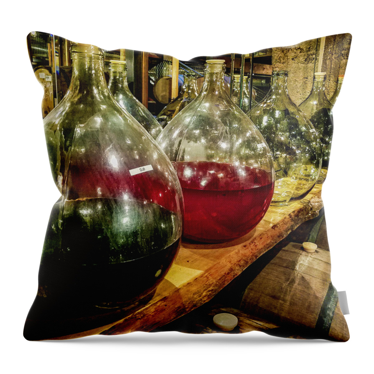 Mead Throw Pillow featuring the photograph Making Mead by Bonny Puckett