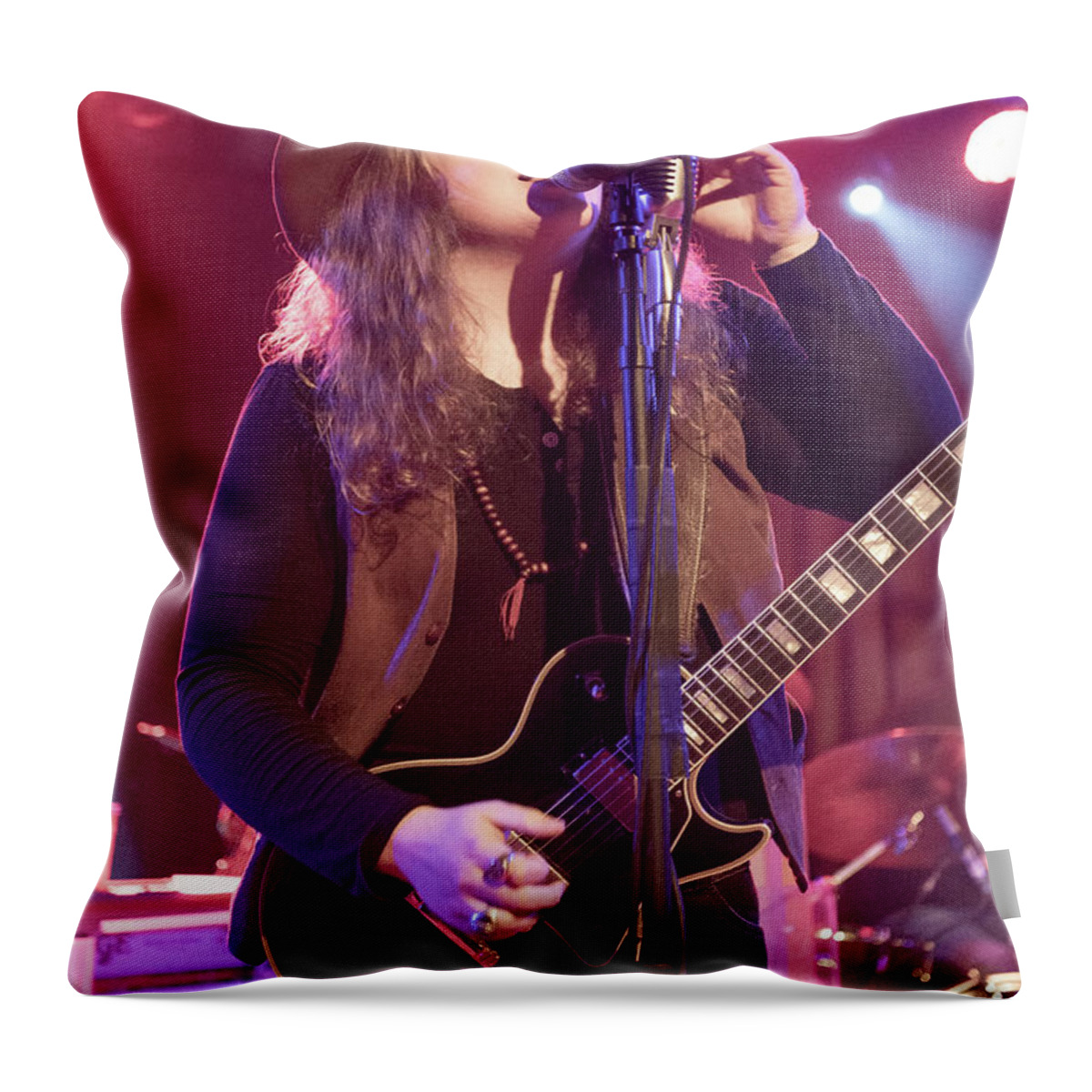 Marcus King Throw Pillow featuring the digital art Marcus King 1 by Christopher Cutter