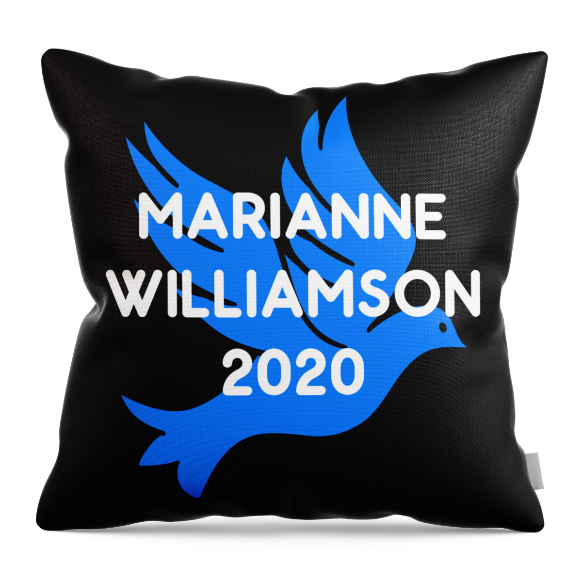 Election Throw Pillow featuring the digital art Marianne Williamson For President 2020 by Flippin Sweet Gear