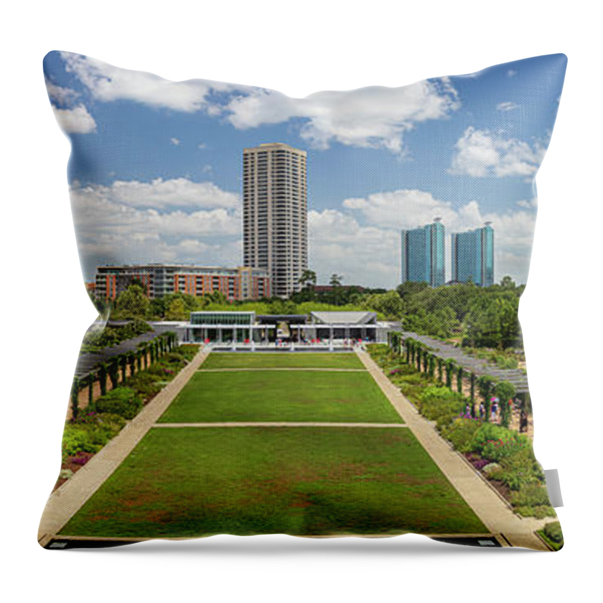2019 Throw Pillow featuring the photograph McGovern Centennial Gardens by Tim Stanley