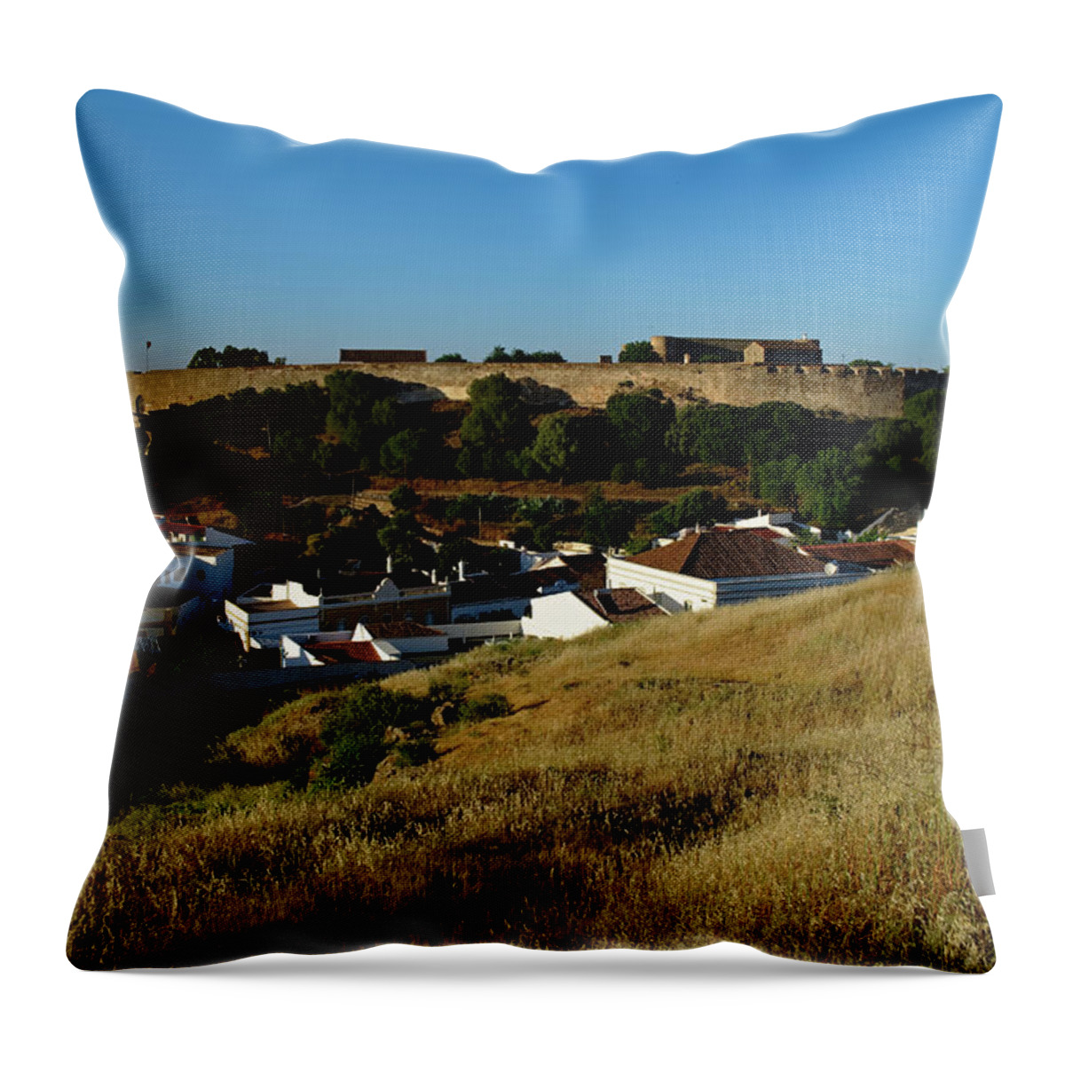 Castro Marim Throw Pillow featuring the photograph Mediterranean sights of summer by Angelo DeVal