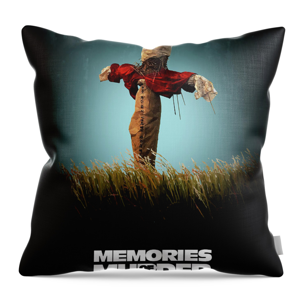 Movie Poster Throw Pillow featuring the digital art Memories Of Murder by Bo Kev