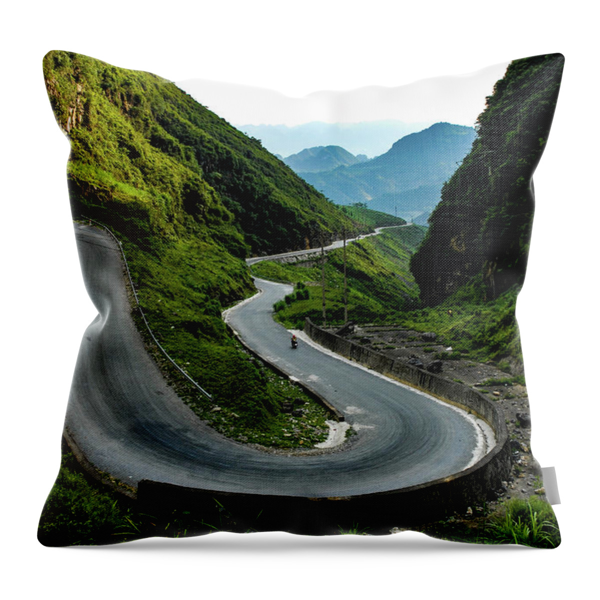 Northern Throw Pillow featuring the photograph Memory Lane - Ha Giang Province, Northern Vietnam by Earth And Spirit