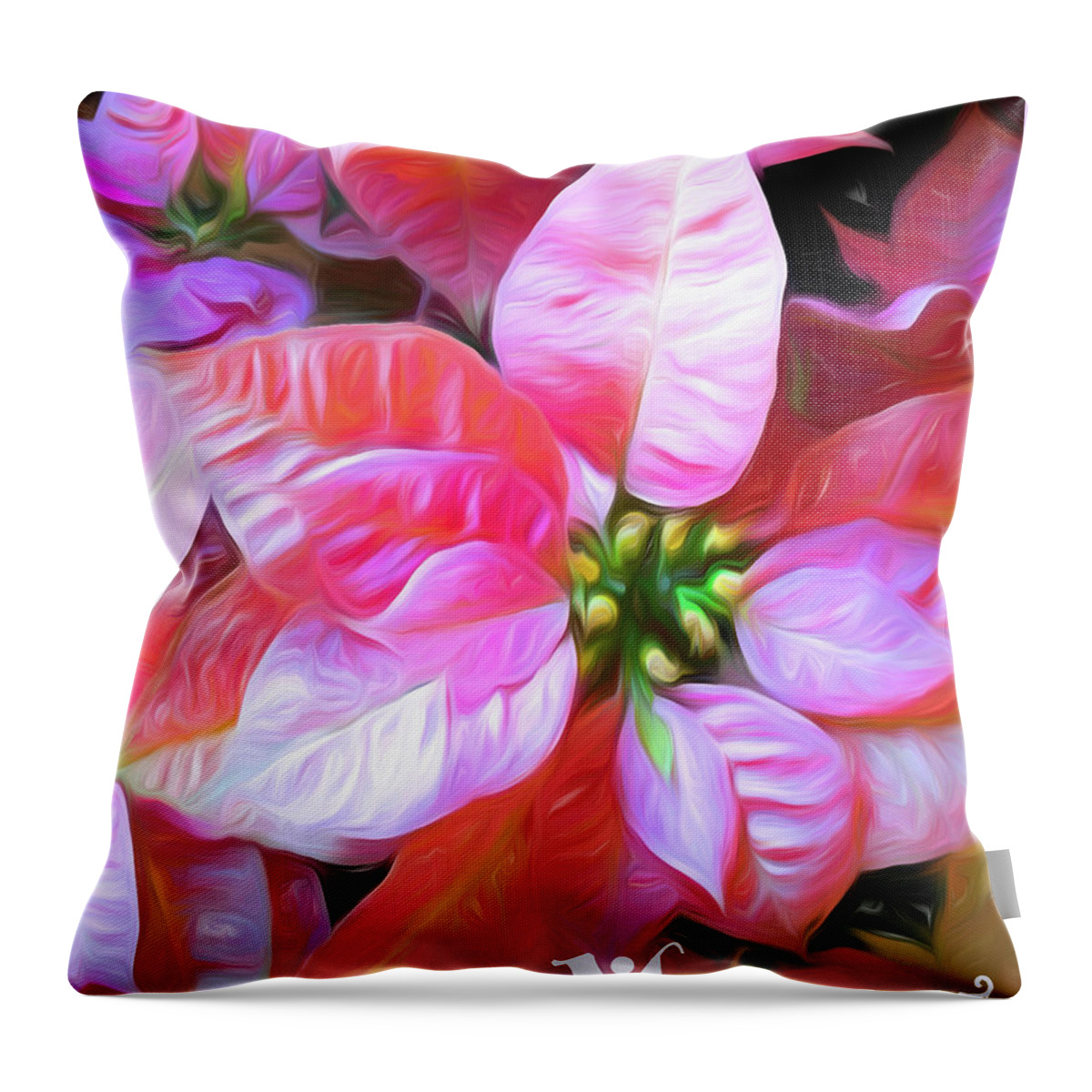 Christmas Throw Pillow featuring the photograph Merry by Amy Dundon