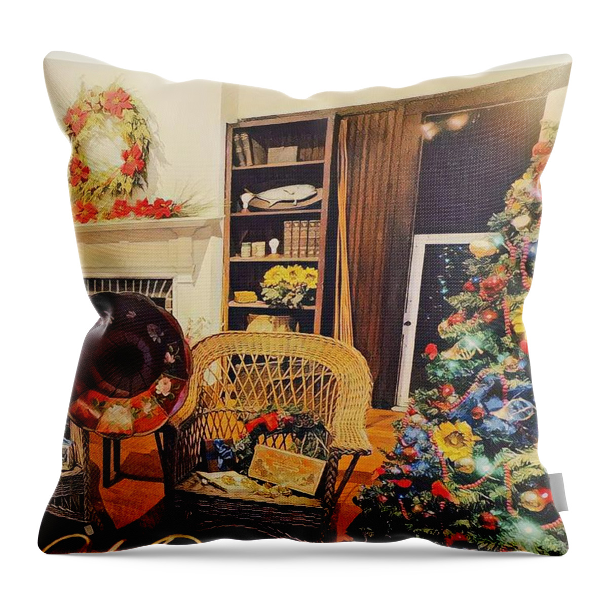 Christmas Throw Pillow featuring the photograph Merry Christmas 3 by Claudia Zahnd-Prezioso