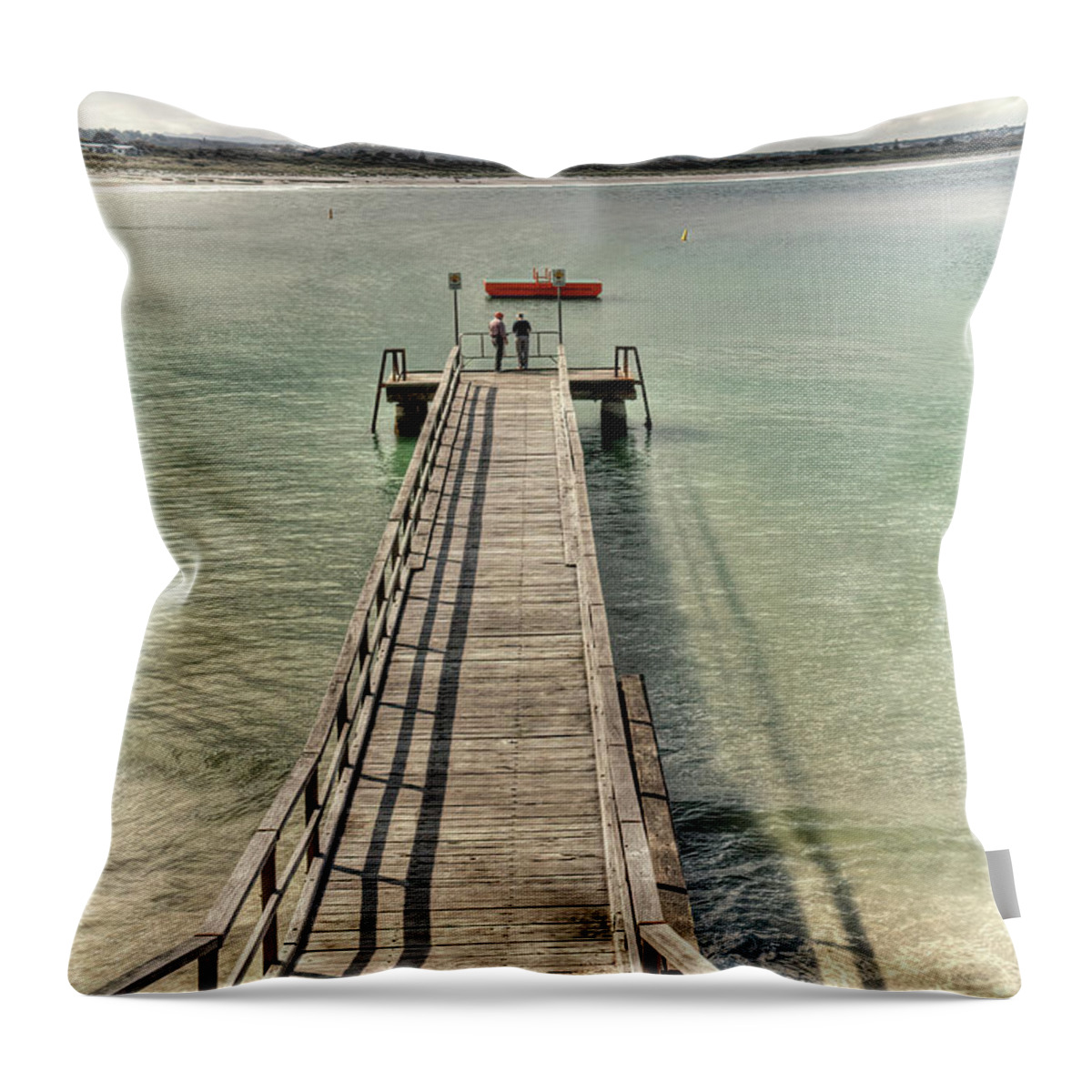 Middleton Beach Throw Pillow featuring the photograph Middleton Beach in Albany Western Australia by Elaine Teague