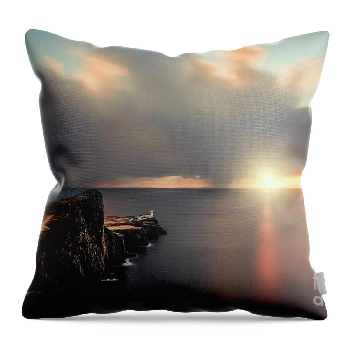 Kremsdorf Throw Pillow featuring the photograph Midwinter Fires by Evelina Kremsdorf