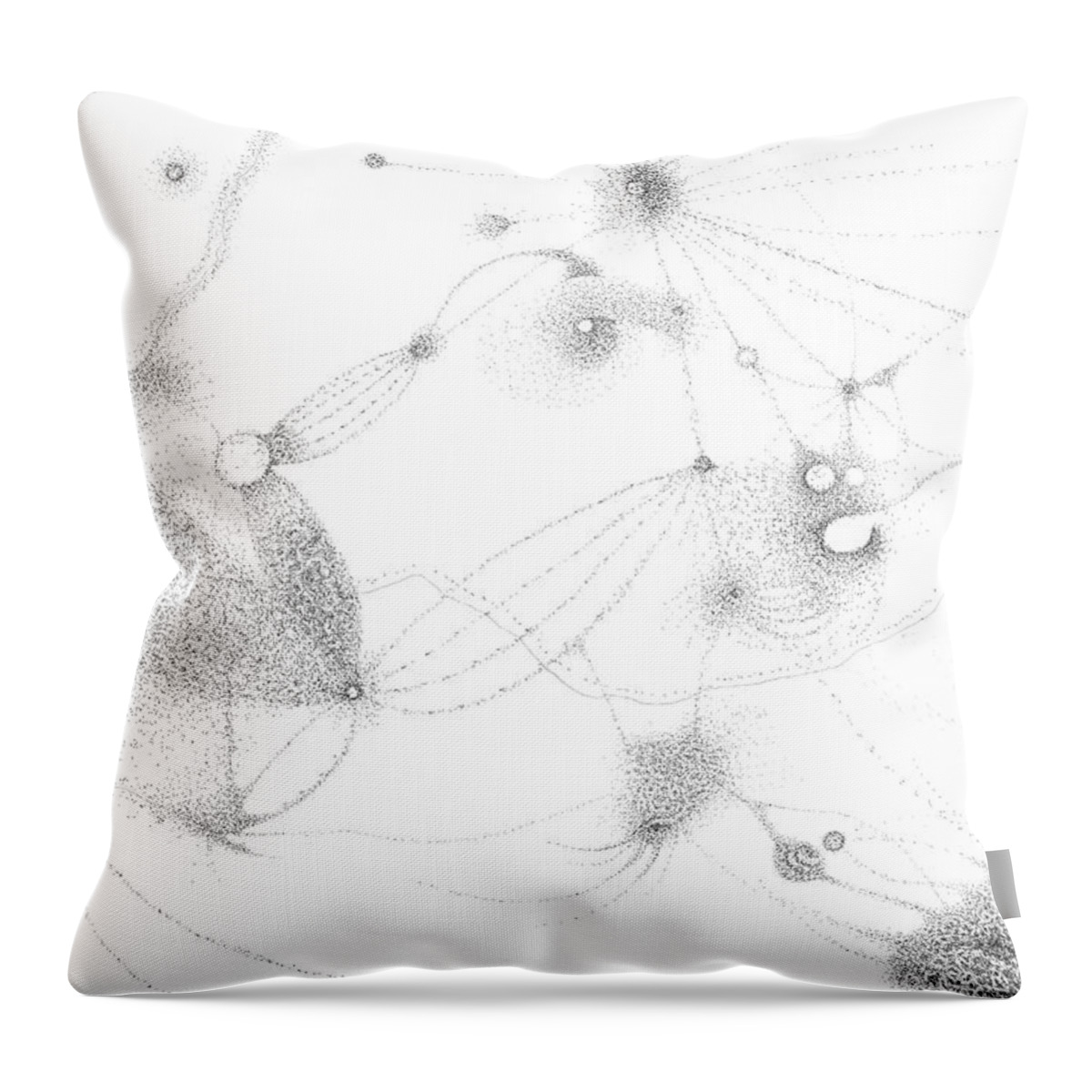 Points Throw Pillow featuring the painting Migration 1 by Franci Hepburn