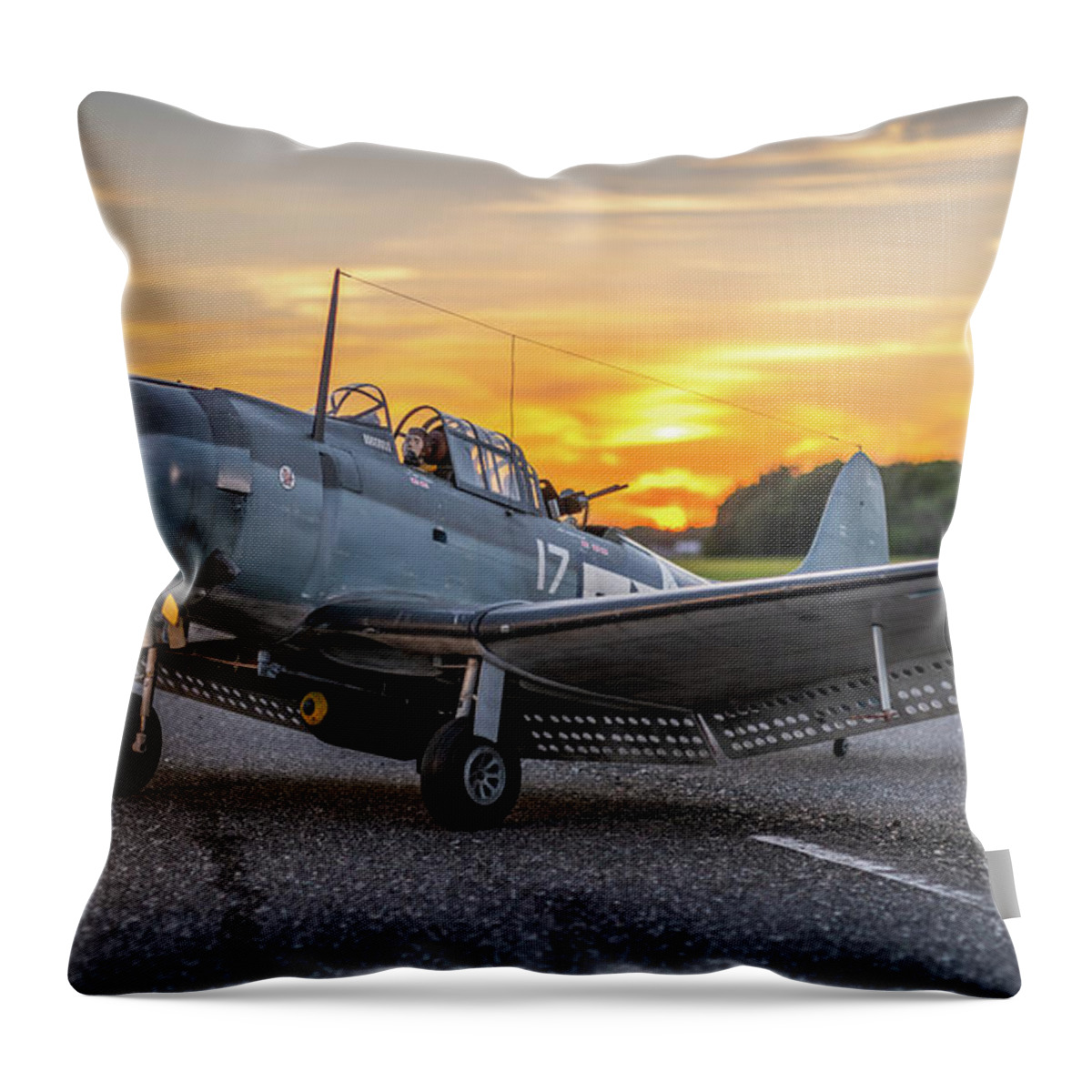  Throw Pillow featuring the photograph Mike 4 by David Hart