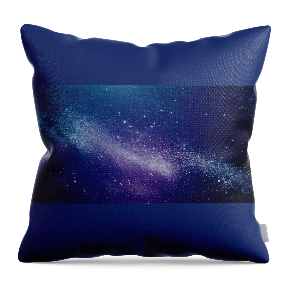 Stars Throw Pillow featuring the painting Milky Way by James RODERICK