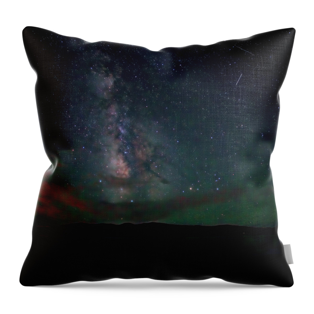 Milky Way Throw Pillow featuring the photograph Milky Way Over South Park by Bob Falcone