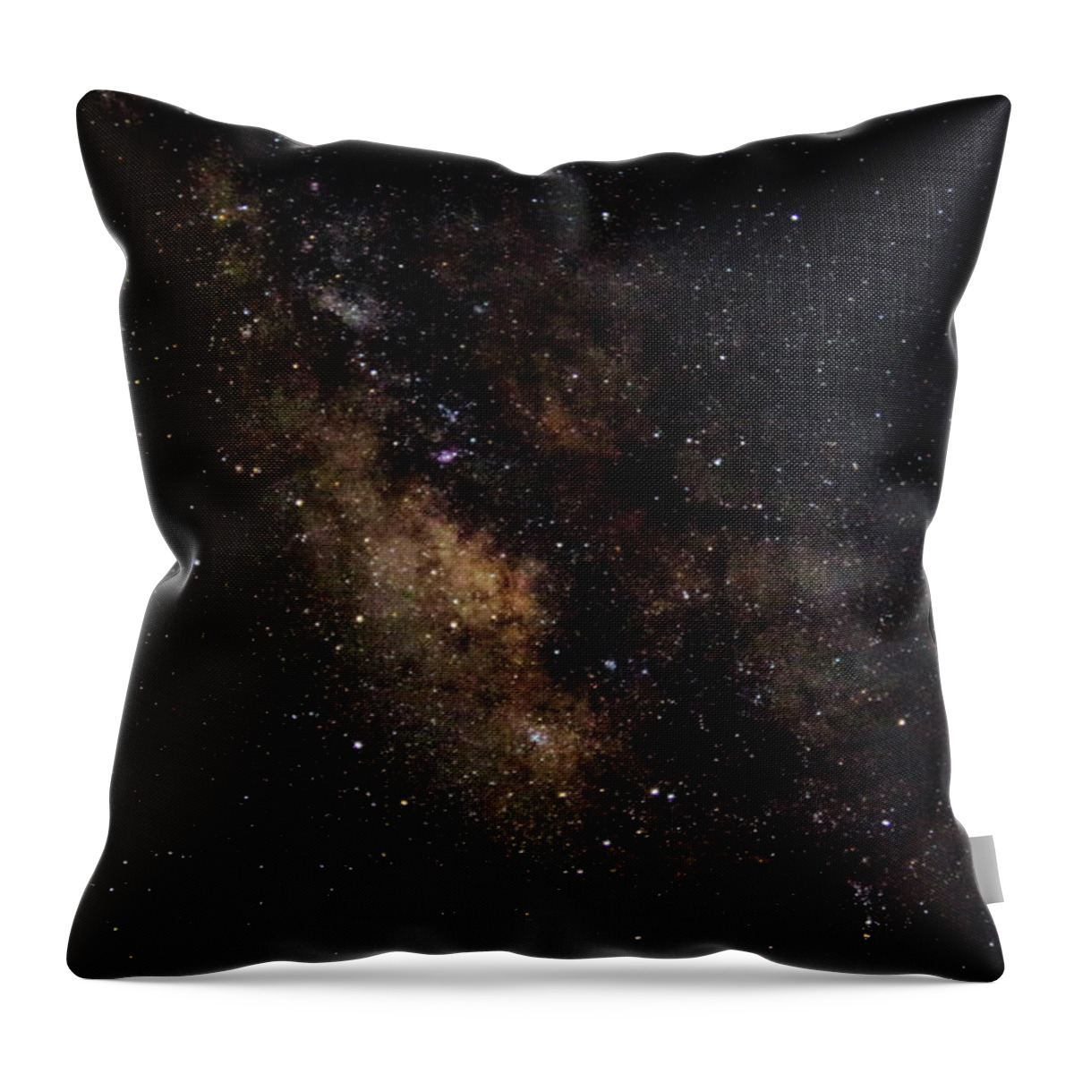 Milkyway Throw Pillow featuring the photograph Milky Way Over the Atlantic Ocean by Bob Decker