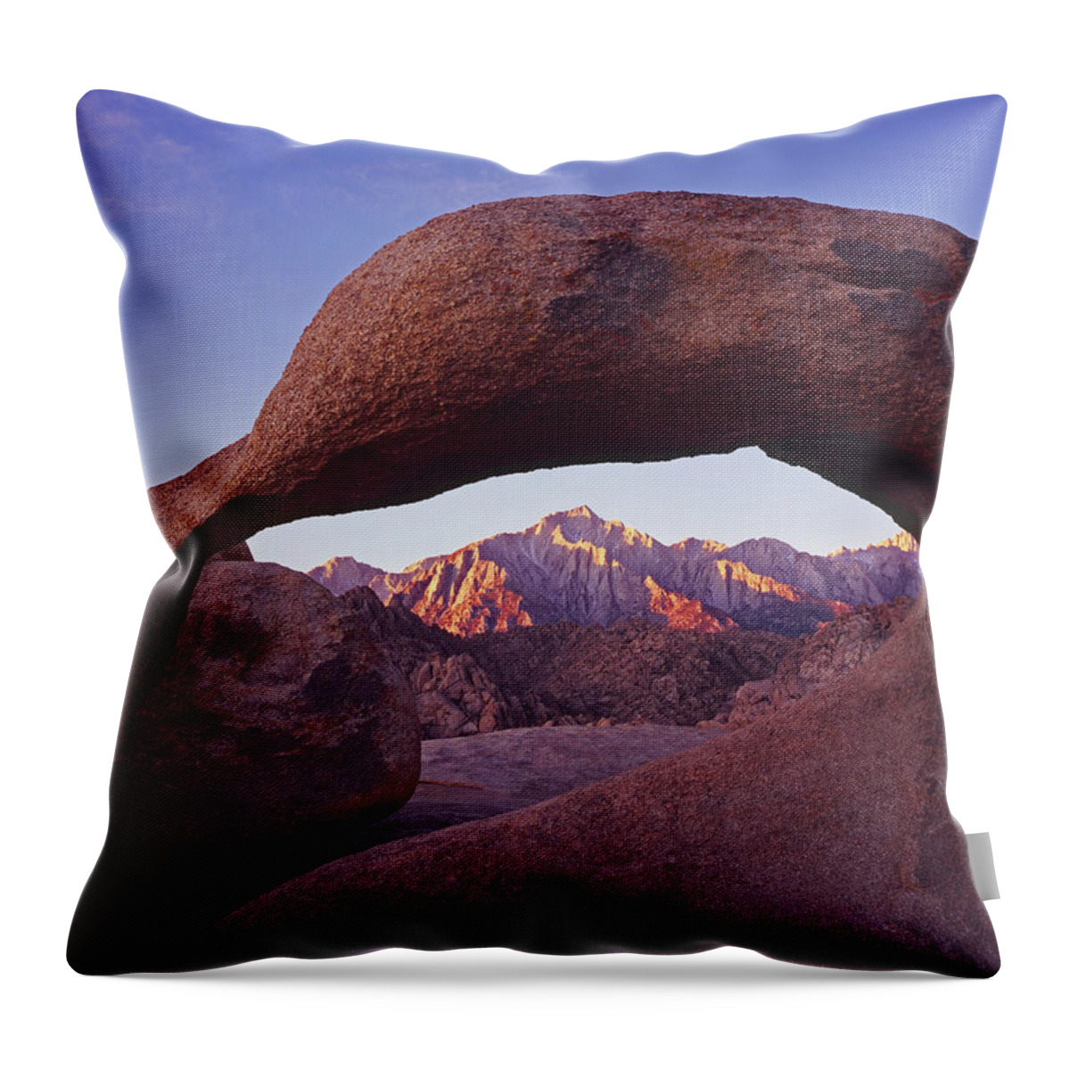 Nature Photography Throw Pillow featuring the photograph Mobius Arch 6 by Tom Daniel