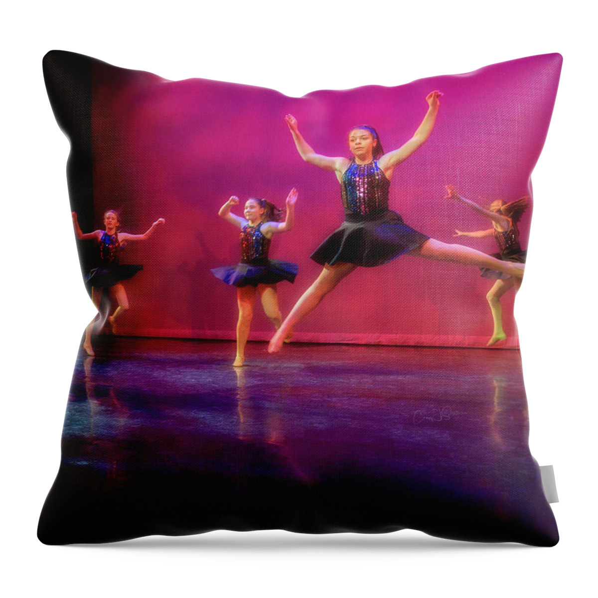 Modern Throw Pillow featuring the photograph Modern Dance by Craig J Satterlee