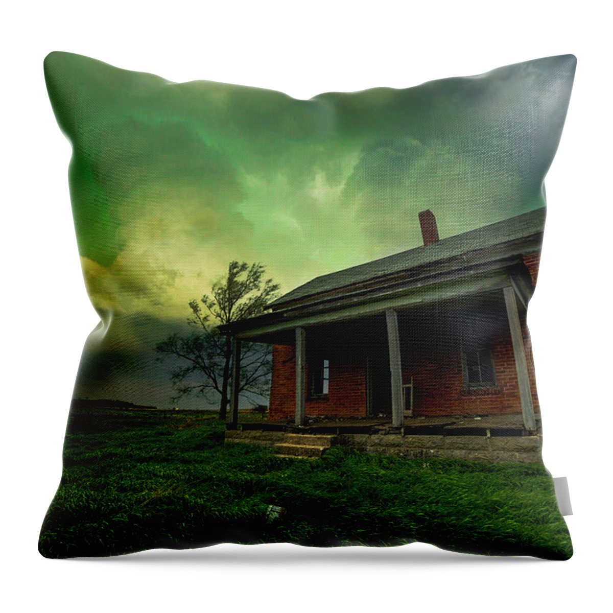 South Dakota Throw Pillow featuring the photograph Monsters are Real by Aaron J Groen