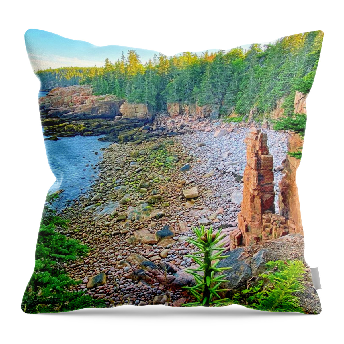 Monument Throw Pillow featuring the photograph Monument Cove by Monika Salvan