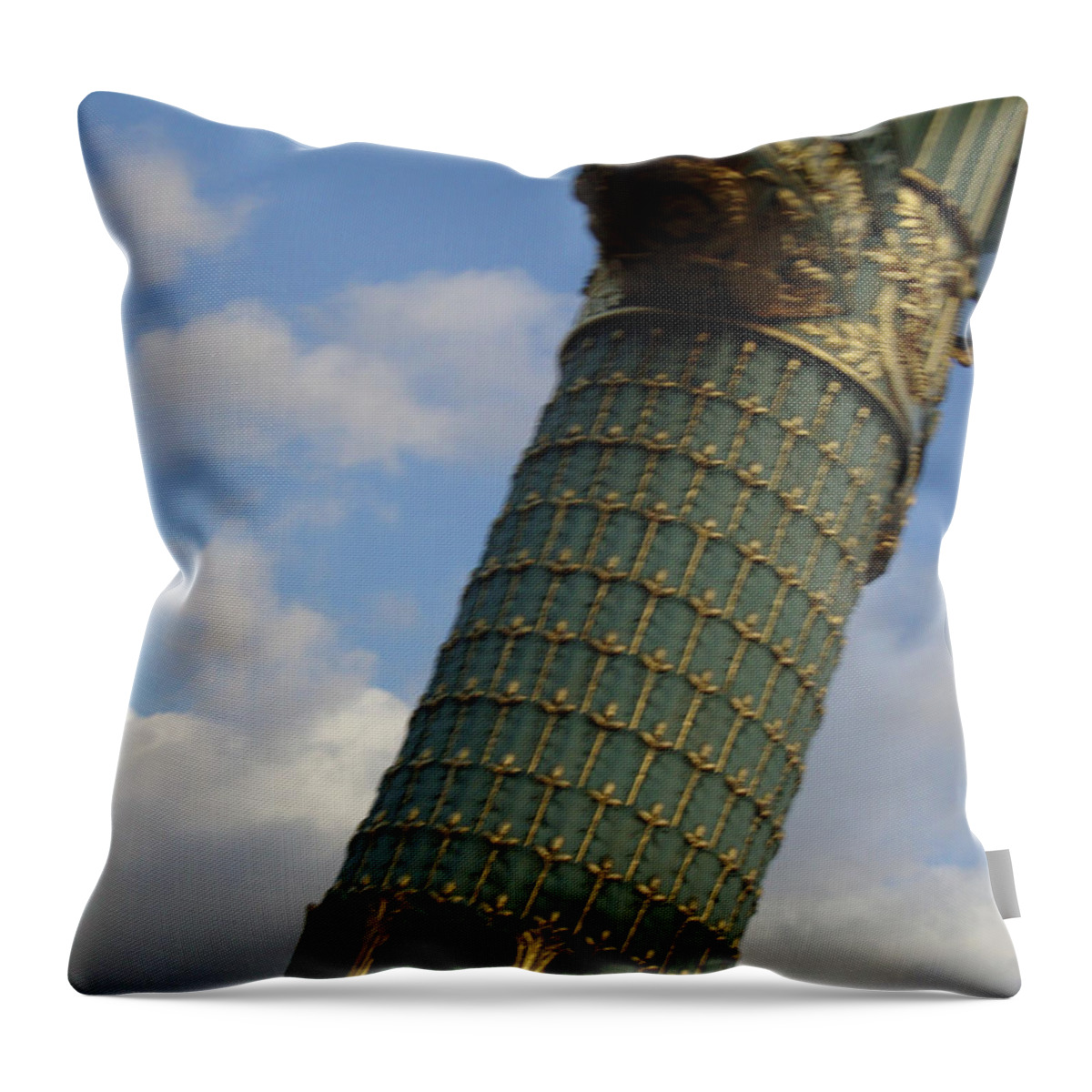 Paris Monument Throw Pillow featuring the photograph Monument in Paris by Roxy Rich