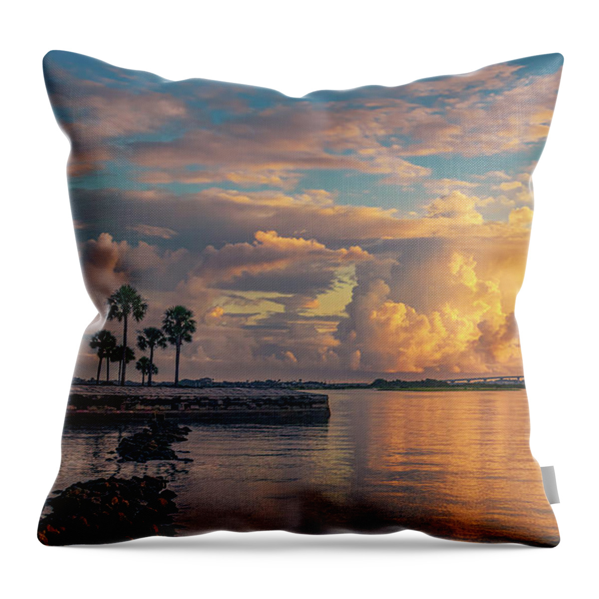 Sunrise Throw Pillow featuring the photograph Morning Glory by Karen Sirnick