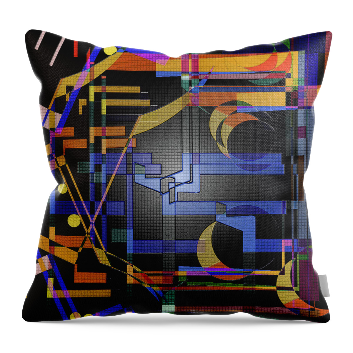 Computer Disk Throw Pillow featuring the digital art Motherboard by Dan Sproul