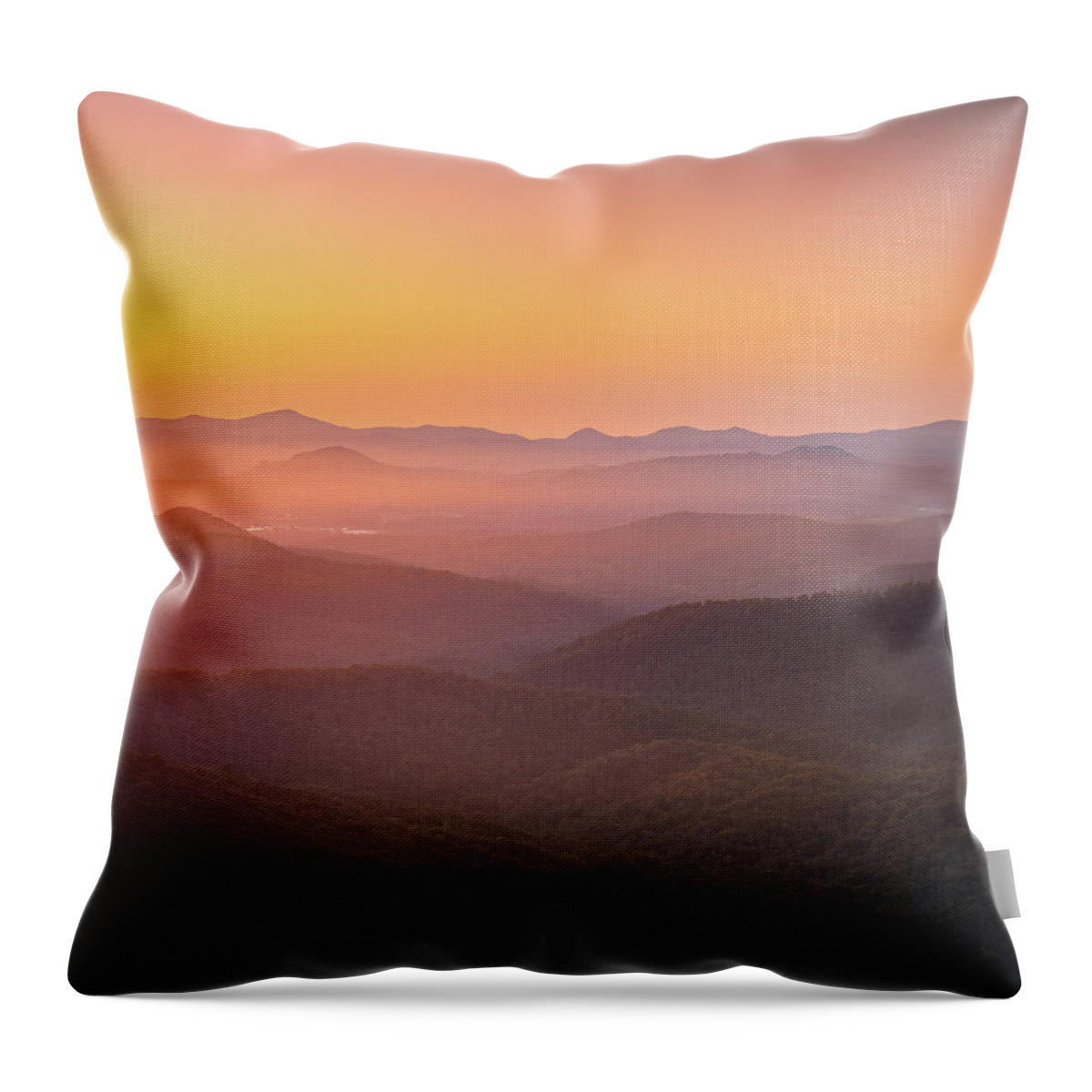 Mills River Valley Throw Pillow featuring the photograph Mountain Dreams by Jordan Hill