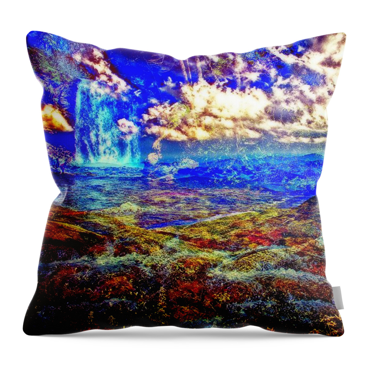 Mountains Throw Pillow featuring the photograph Mountain Moments by Allen Nice-Webb