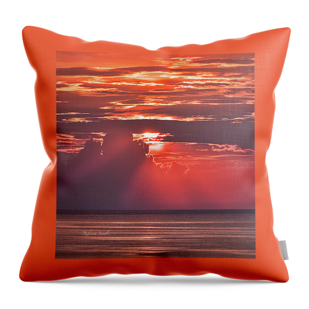 Summer Throw Pillow featuring the photograph Mountain of Clouds by Rebecca Samler