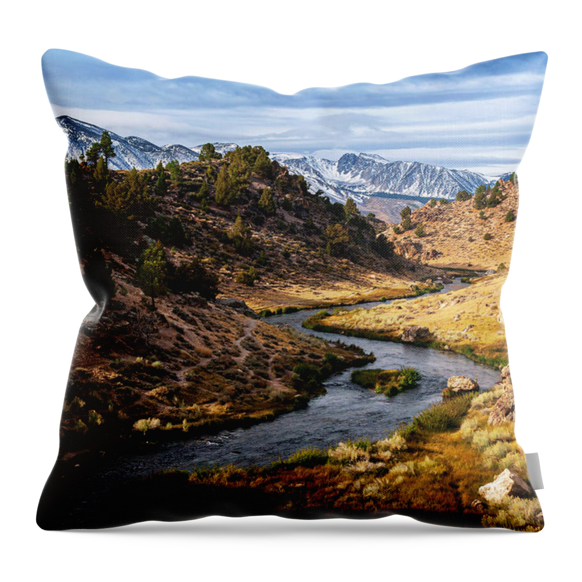 Mountains Throw Pillow featuring the photograph Mountain Paradise by Ryan Huebel