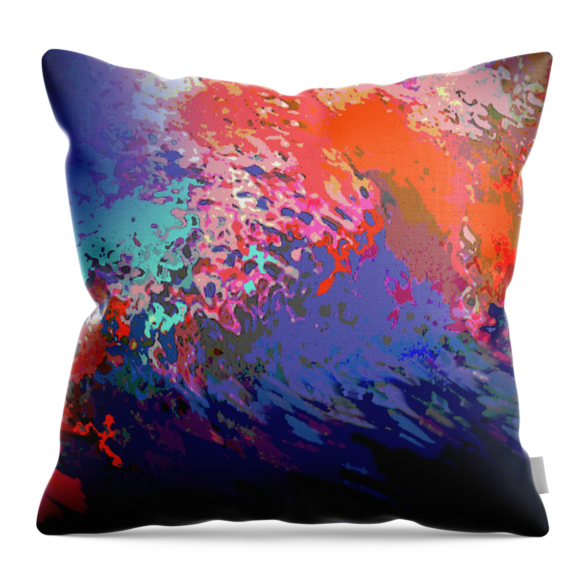 Abstract Throw Pillow featuring the photograph Movement And Color by Ian MacDonald