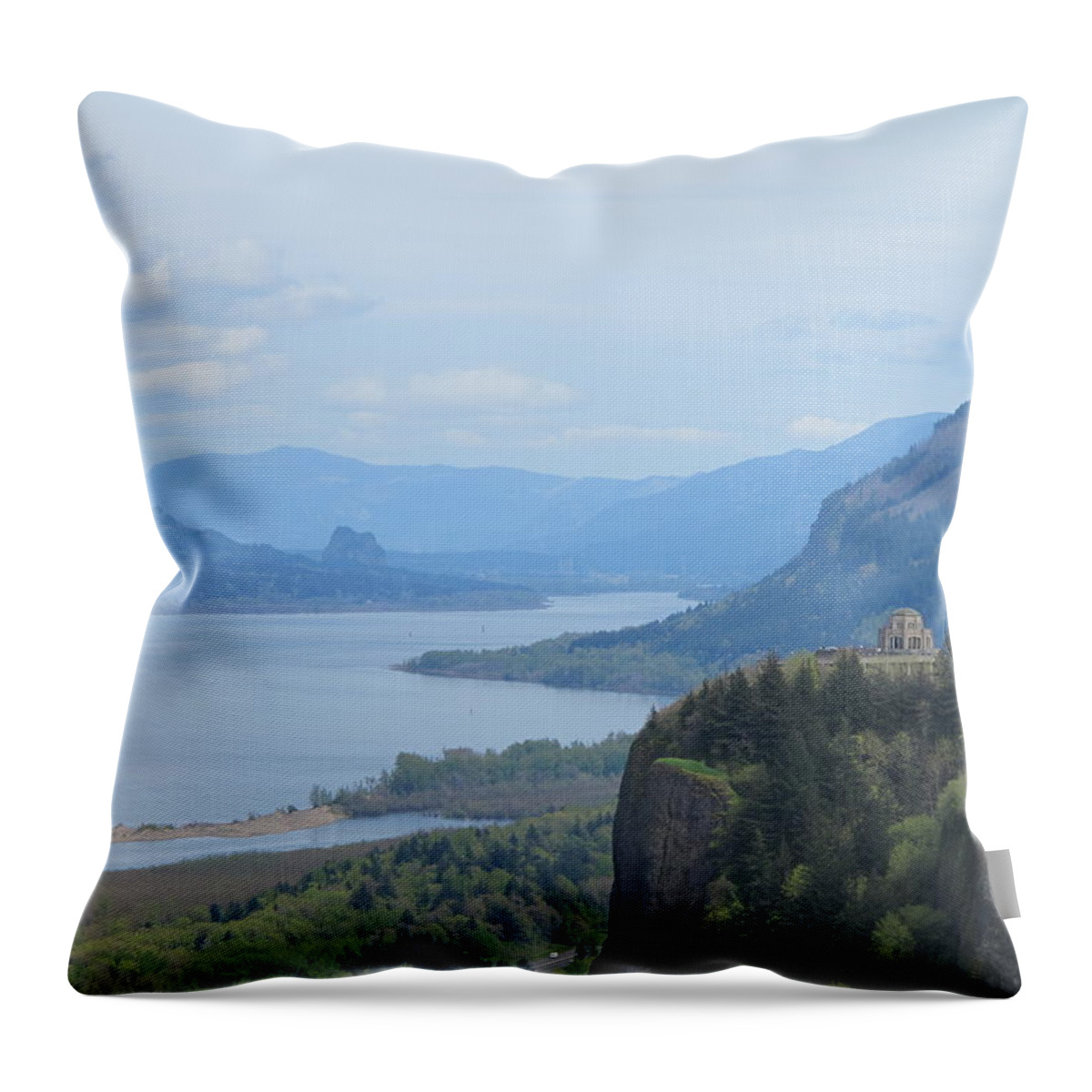Landscape Throw Pillow featuring the photograph Photo by Teng Wang