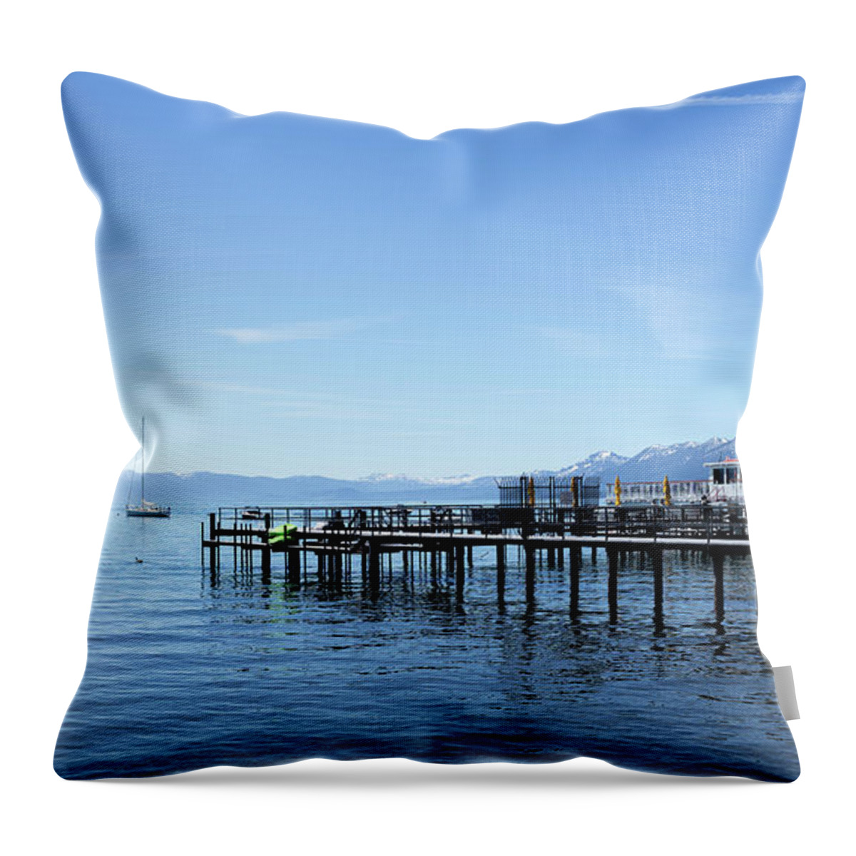 Landscape Throw Pillow featuring the photograph M.S. Dixie II by Manuela's Camera Obscura