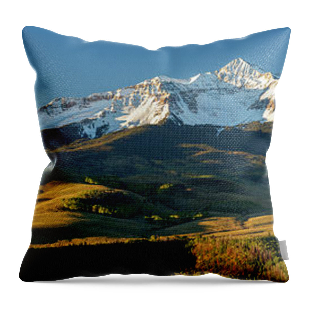  Throw Pillow featuring the photograph Mt. Willson Colorado by Wesley Aston