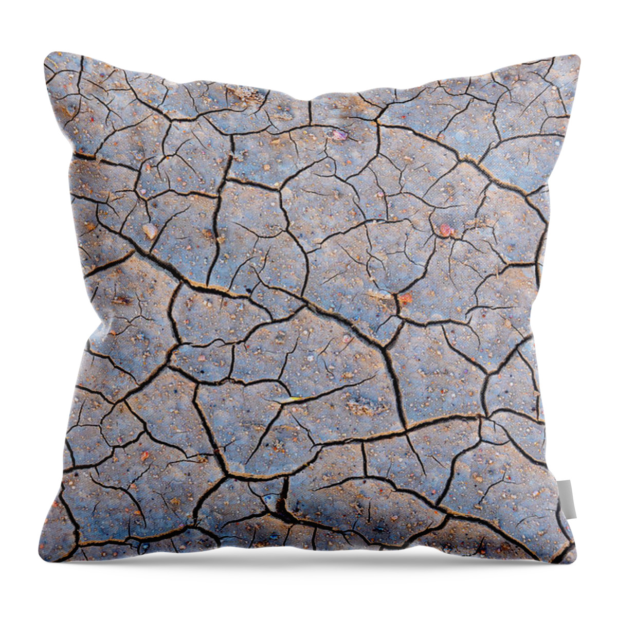 Mud Throw Pillow featuring the photograph Mud Puzzle by Darren White