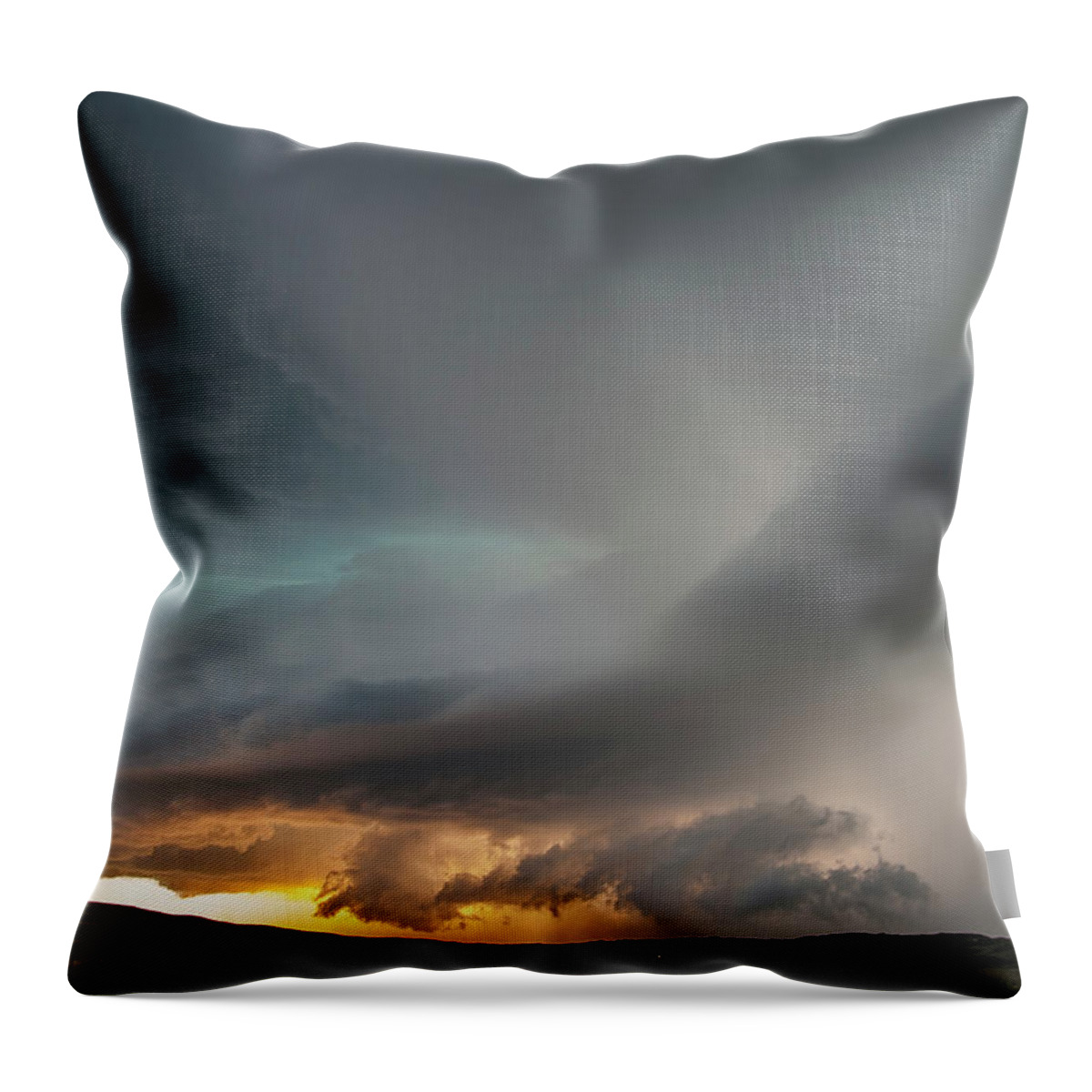 Weather Throw Pillow featuring the photograph Mullen, Nebraska by Colt Forney