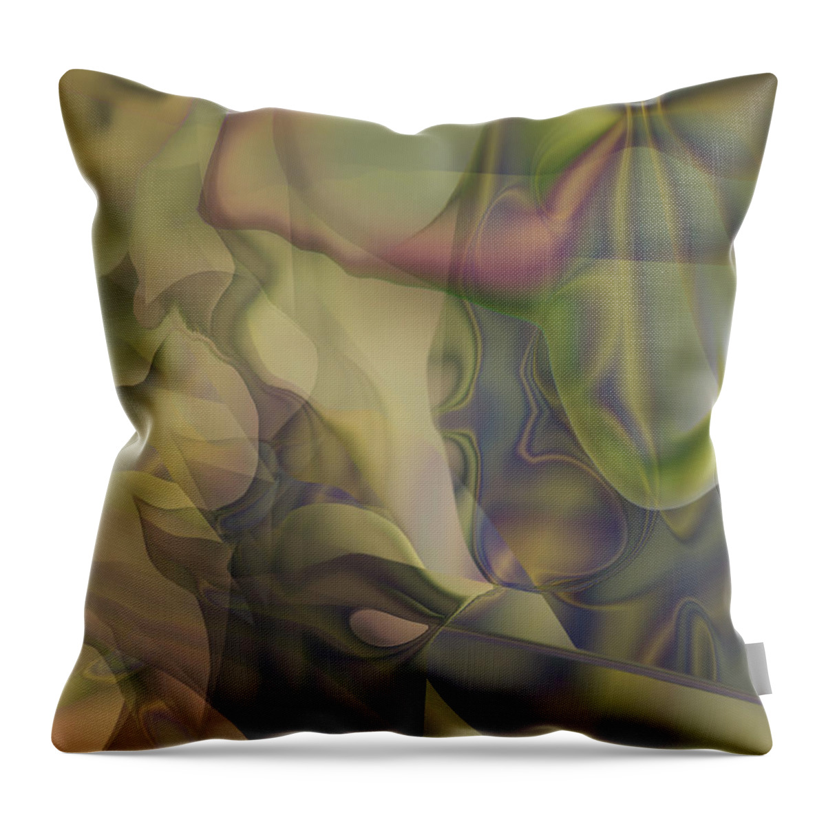 Mighty Sight Studio Surrealism Abstractions Fantasy Art Throw Pillow featuring the digital art Murdering Crows by Steve Sperry