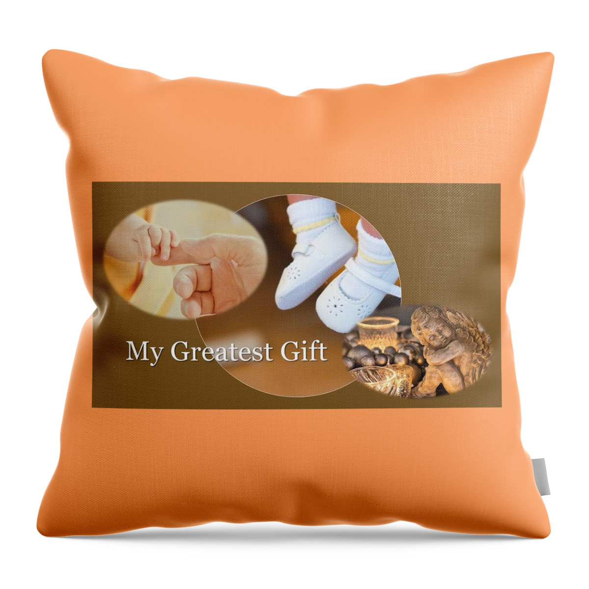 Baby Throw Pillow featuring the photograph My Greatest Gift by Nancy Ayanna Wyatt