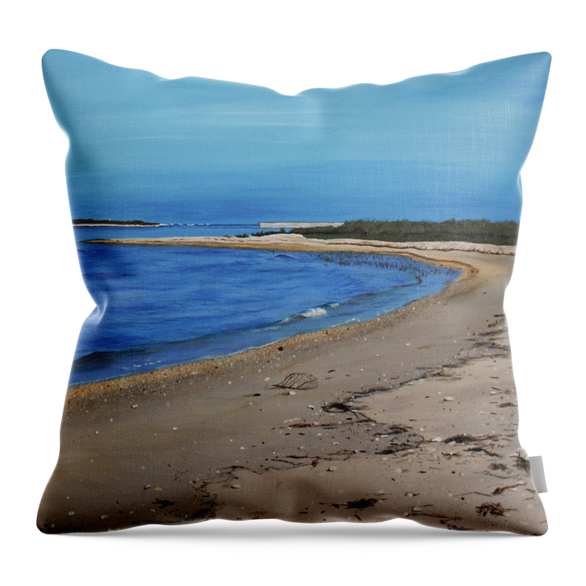 Fisher Throw Pillow featuring the painting My Kind of Thanksgiving by Heather E Harman