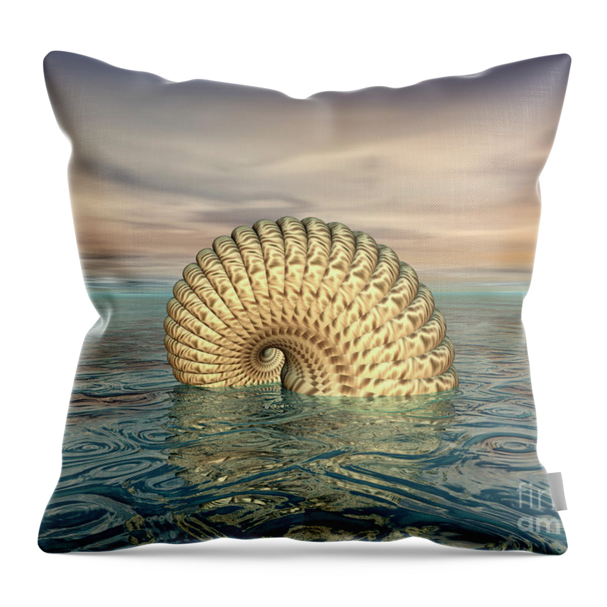 Creature Throw Pillow featuring the digital art Mysterious Creature by Phil Perkins